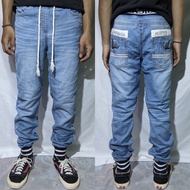 Celana Panjang Jeans Relax Jogger Classical Elf Light Washed Fading 