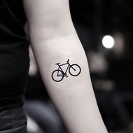OhMyTat 自行車單車 Bicycle 刺青圖案紋身貼紙 (2 張)