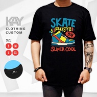 Distro T-shirts FREESTYLESkate Oversized T-shirts Custom T-shirts SML XL 2XL 3XL 4XL KAY31