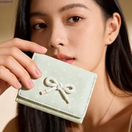 ELEGANTE Bowknot Short Wallet, Polka Dot Large Capacity Student Simplicity Wallet, Fashion Dopamine 