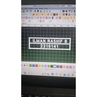 True Collection Bet Uniform Bedge/ Custom Name and Parent Number Embroidered/ size 11x3 cm security 