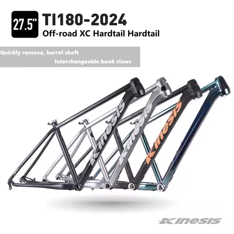 2024 Kinesis TI180 Aluminum MTB Frame 27.5er Off-road XC Barrel Axle Quick Disassembly Interchangeab