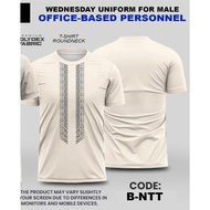 2025 NEW DEPED UNIFORMS WEDNESDAY UNIFORM FOR MALE OFFICE-BASED PERSONNEL FULL SUBLIMATION TSHIRT AN