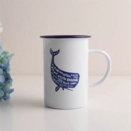 [European American Collection Selection] Finland Whale Beer Mug Enamel Mug Coffee Mug Water Mug Enam