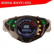 Honda Wave 125X Ultimo W125X Revo lama Revo lawas Motorstar Zest X110 digital meter LED Speedometer odometer ASSY