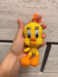 翠迪鳥 Tweety Bird 翠兒鉤織公仔鎖匙扣（全人手製作）
