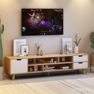 Nordic Combination Leg TV Cabinet Living Room TV Solid Wood Coffee Table Cabinet Small Apartment Hou