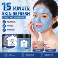Moroccan Blue Nila Powder 30g Oil Control Gentle Cleansing Facial Even Skin Tone Mask Pore E1r0