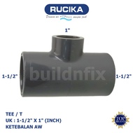 RUCIKA TEE PVC T-SHIRT 1-1/2" X 1" AW (THICK)
