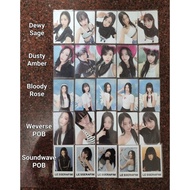 LE SSERAFIM Unforgiven POB Photocard Sakura Yunjin Chaewon Kazuha Eunchae