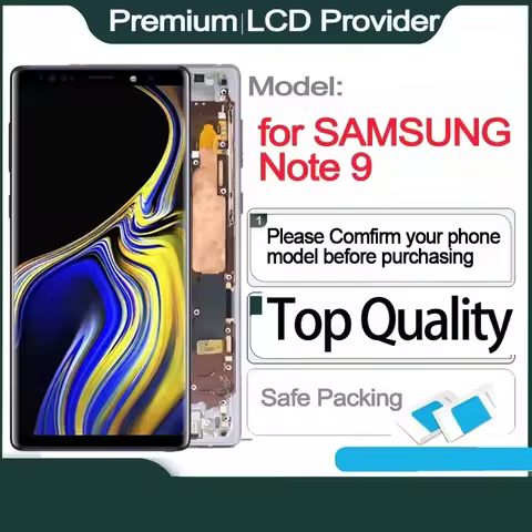 AMOLED LCD touch screen replacement for Samsung Note 9, 6.4 inch, sm-n960f, sm-n9600, sm-n960f, sm-n