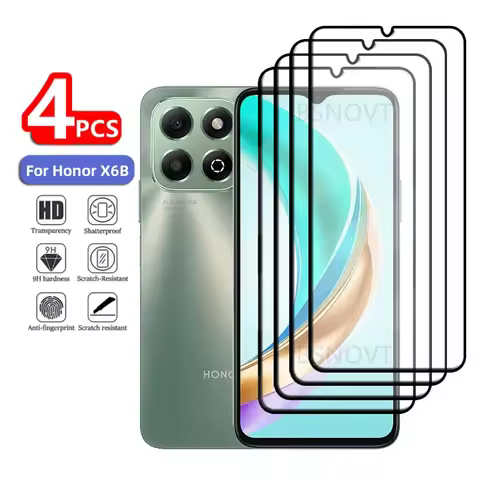 1/2/3/4PCS For Honor X6B Glass Huawei Honor X6B Tempered Glass Phone Protective Full Cover Glue 9H H