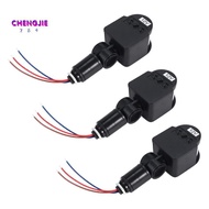 3 Pcs Black Motion Detectors Motion Sensor Light Switch Outdoor Pir Direct Current 12V Motion Sensor