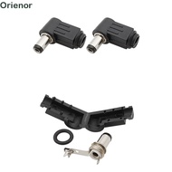 DC Power Male Plug, 5.5x2.1mm 5.5x2.5 mm Right Angle 90 Degree Welding Connector, DC Power Male Plug