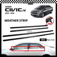Honda Civic FB 2012 - 2015 Weatherstrip Window Rubber Seal Door Belt Moulding Strip Getah Accessorie