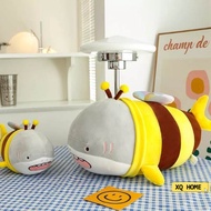 Shark Bee Plush Toy Comforting Kids Toy Children Gift Home Decor Pillow Cushion Accompany Toy Sleepi