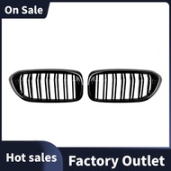 For     5 Series G30 G31 2017-2020 Car Front Kidney Grill Hood Grille Daul Vertical Design