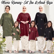 maria kebarung moden Baju Raya Haji 2025 Baju Kurung Set Ibu &Anak  baju kurung budak perempuan kuru