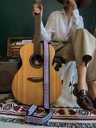 吉他背帶 - YES IDID 藍色菱形樂高積木