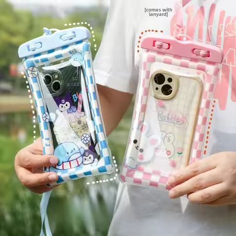 Cartoon Anti Sinking Air Waterproof Phone Bag Pouch for Apple IPhone Xiaomi Samsung Swimming Driftin