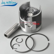 12110-94400 Piston Kit 12140-94400 Piston Ring (STD:79MM) For Suzuki Outboard Motor DT40 DT40C 12110