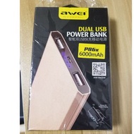 AWEI P86K 外置充電 移動電源 充電寶 尿袋 Powerbank 6000mAh