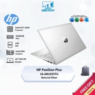 Hp Pavilion Plus 16-AB1025TU Notebook - Natural Silver (CU7-155H/32gb Ob*/1tb Nvme/16" Fhd Ips)