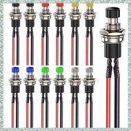 [h5bl3j6wj.ph] ON/Off 2 Pin Round Button Switches 12pcs Mini 7mm Momentary Push Button 3V-230V/1A Mu