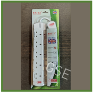 5 Way 3 Meter Multi Power Extension Socket Cord Plug with Surge Protector 5Way 3m Britz GSE