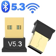 Wireless USB Bluetooth 5.3 Adapter Bluetooth 5.3 Transmitte Music Receiver Adaptador for Computer PC Laptop Earphone Mini Sender