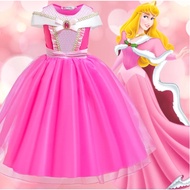 Princess Dress For Kids Girl Princess Gown Princess Theme Birthday Decoration Set Frozen Disney