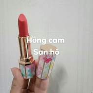 Premium coconut oil lipstick in coral orange pink