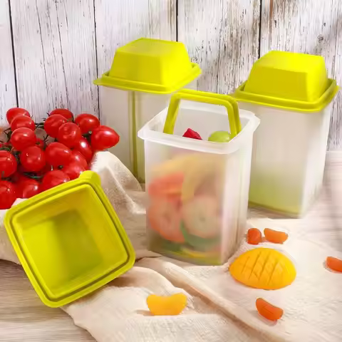 Reusable Pickle Container with Strainer Mess-Free Storage BPA Free Pickle Jar with Lid Pickle Holder