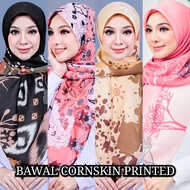 Tudung Bawal Cornskin Printed (Borong)