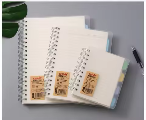 A6 A5 B5 Coil Transparent Cover cCoil Classification Notebook Subclass notebook Office Notepad Offic