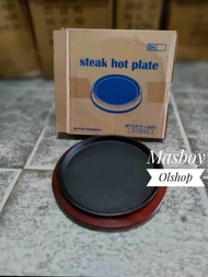 Hot Plate Steak Bulat / Piring Steak Bulat