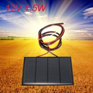 1.5W 12V Mini Solar Panel Small Cell Module Epoxy Charger With 1M Welding Wire