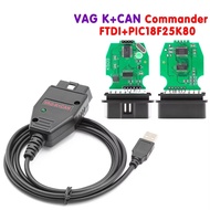 VAG K CAN Commander 1.4 FTDI PIC18F25K80 K+CAN 1 4 OBD 2 OBD2 Auto Car Diagnostic Tools Interface CO