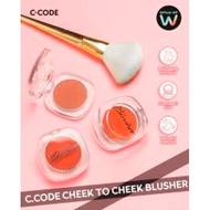 C CODE Cheek To Cheek Blusher 42g Cherry Cheeks Peach Please Raspberry Riot Apple of My Blush Berry 