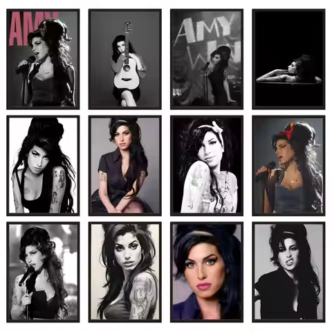 Jazz Soul Diva Amy Winehouse Poster For Office Bedroom Coffee Home Decor Durable Waterproof Aestheti