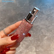 SEPTEMBER Diamond-encrusted Perfume Bottle, 10ml Mini Refillable Spray Bottle, Atomiser Luxury Shiny
