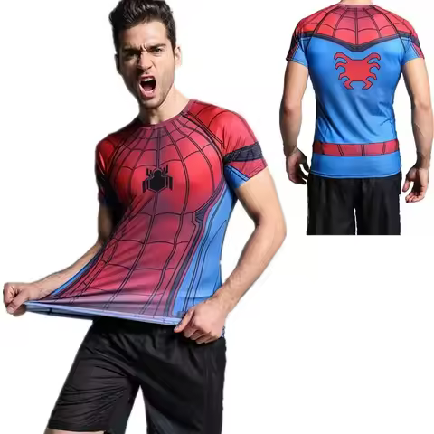 Hot Toys Printed T-shirt Avengers American Superman Spider-Man Iron Tshirt Summer Men Women T Shirt 