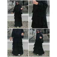 Abaya Arranged 5 Pearls / Abaya Dubai Chiffon