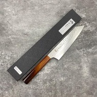 堺孝行 樫漆系列 烤漆莉 VG10 大馬士革 槌目 劍型牛刀 190mm 日本 廚刀