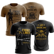 3D PRINT MEN'S TSHIRT BAJU JERSEY FRONTLINER ARMY FIGHT COVID-19 MALAYSIA HERO(READY STOCK)