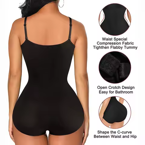 Seamless Shapewear Waist Tummy Control Shapewear Butt Lifting Sculpting Shapewear Plus Size Comfort 