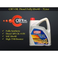 CBT OIL - 10w40 API CK-4/SN Fully Synthetic Heavy Duty Diesel Car Engine Oil - 7Liter