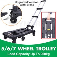 Foldable Trolley Flatbed Trolley Foldable trolley with Wheels Trolley Rack Trolley Foldable