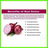 ▶ ◑ SIBUYAS NA PULA - RED ONION ( HALF KILO - 500GRAMS)