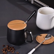 🐠 Frosted ceramic mug coffee mug with lid spoon water mug couple mug